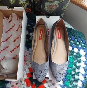 UNIONBAY Winny pretty floral flats 7.5 with box